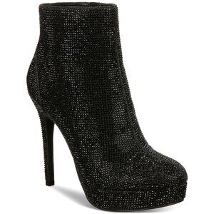 Thalia Sodi Womens Padded Chiara Round Toe Stiletto Zip-up Dress Boots